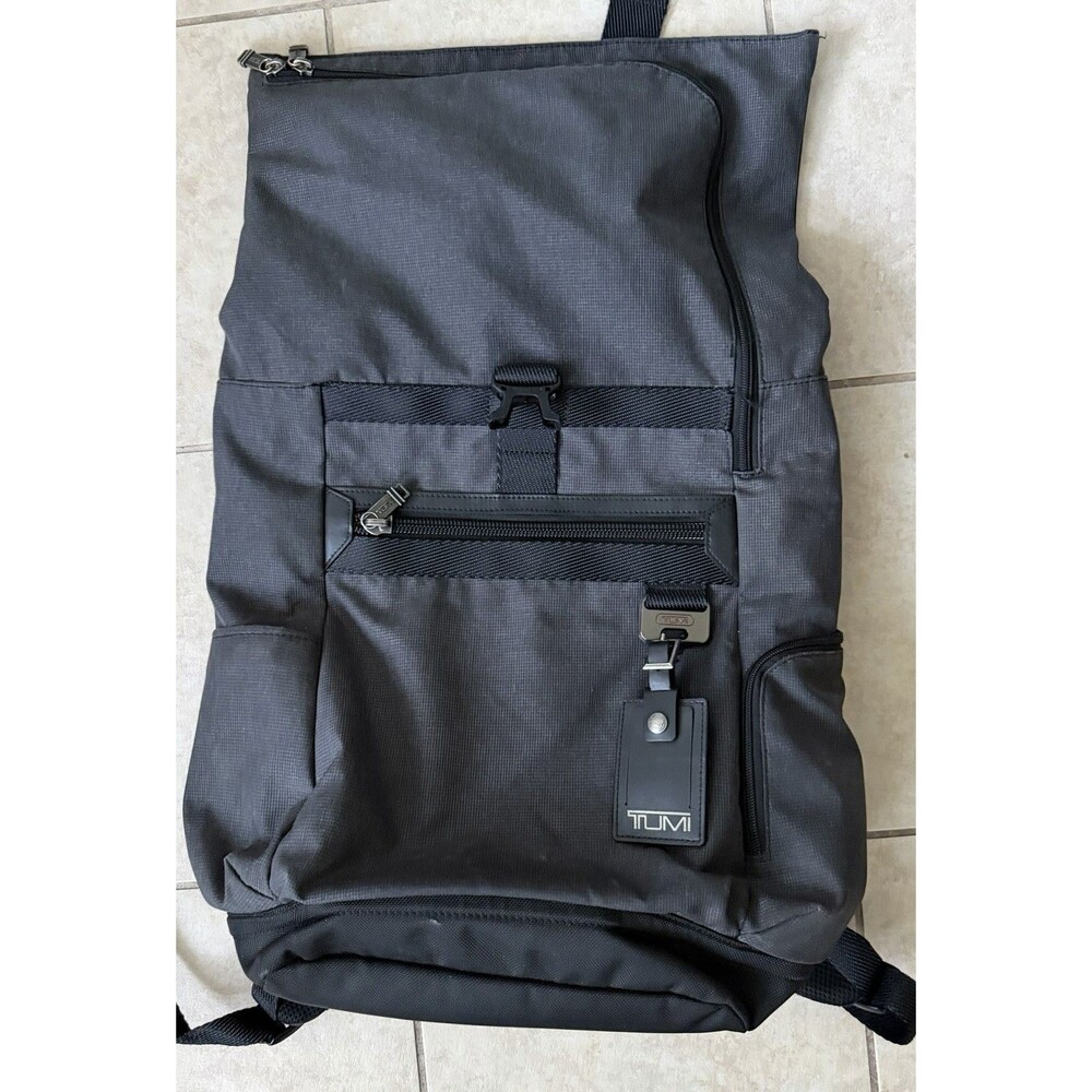 Tumi Birch Roll Top Laptop Travel Backpack Bag Carry-On in Heather Grey